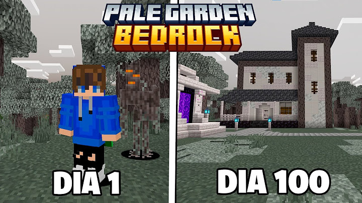SOBREVIVI 100 DIAS NO PALE GARDEN NO MINECRAFT BEDROCK - O FILME