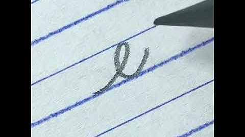 Learn to write cursive small letter e | Cursive writing for beginners with pencil