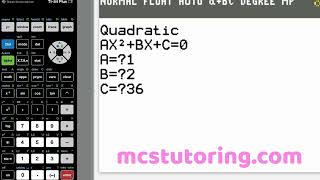 Quad FREE TI84 Quadratics Program Deep Dive Part 2 #ti84program #ti84 #quadraticequation