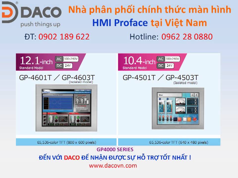 GP-4501TW, GP-4503T, GP-4601T Màn hình cảm ứng HMI Proface GP-4501TW