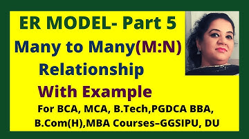 ER Model-5 | Many to Many Relationship in Database With Example | ERD Diagram DBMS | DBMS Lec-17