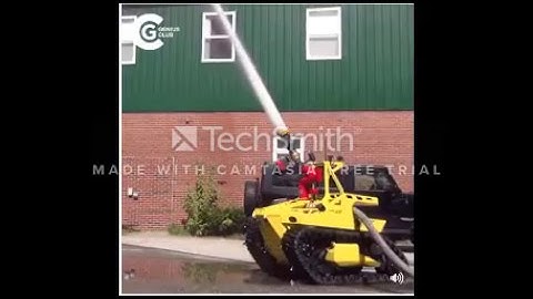 Tecnology FireFighter Robot Very Interesting video Official @2017