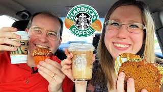 Trying Starbucks New Fall Drinks & Food 2021!