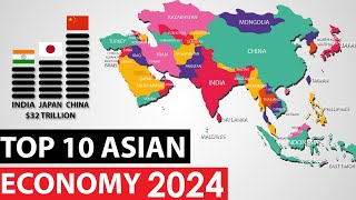 Top 15 Asian economies in 2024 (Nominal GDP)