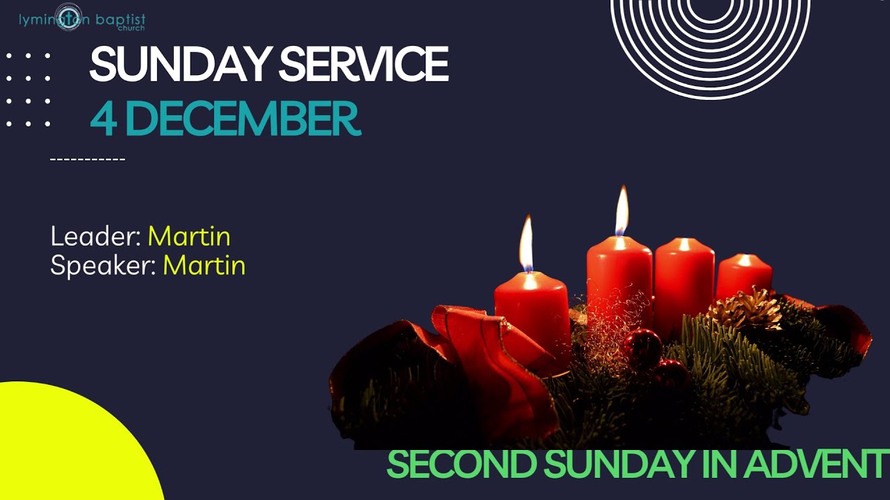 December 4 - Sunday Morning Livestream, Second Sunday in Advent - YouTube