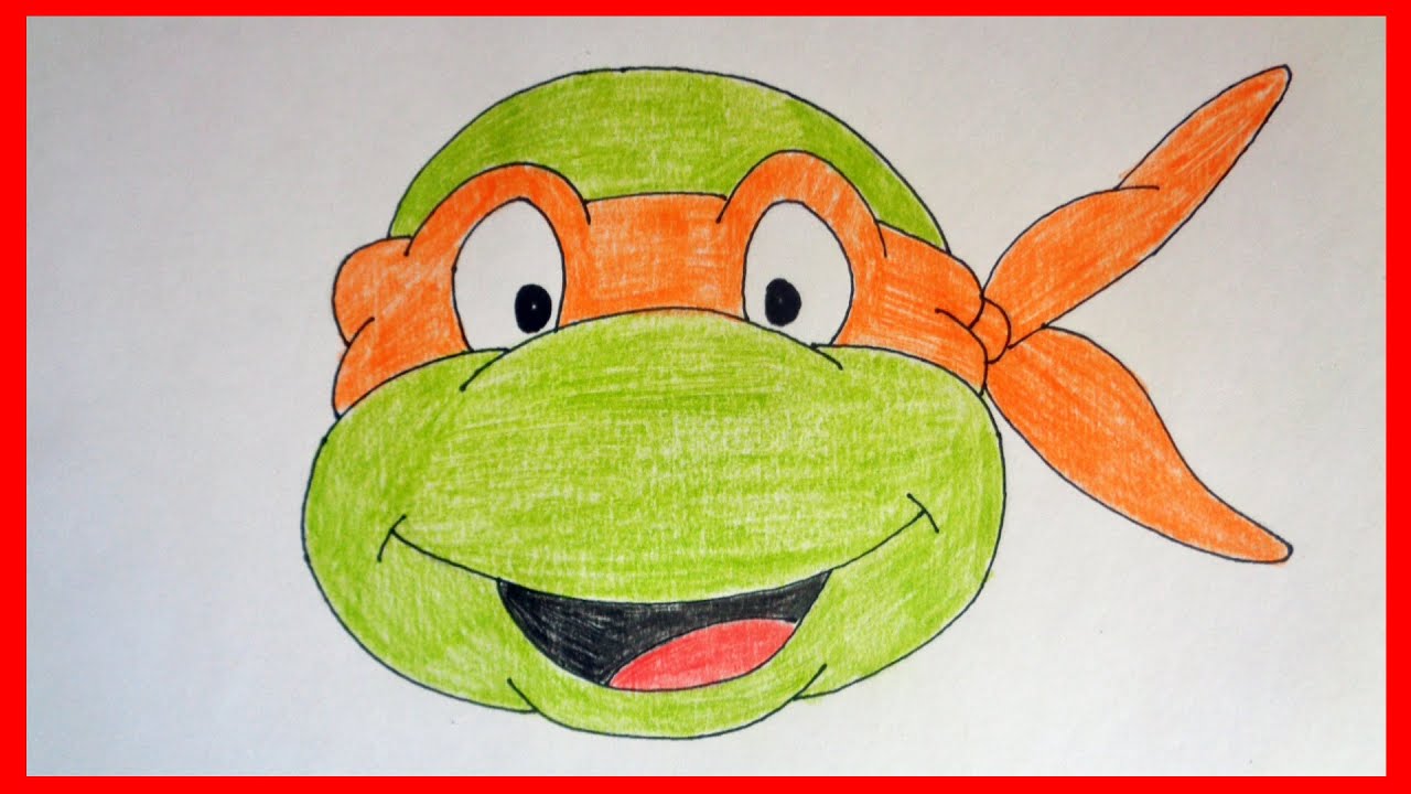 Uitdaging Oorlogsschip sla How to draw ninja turtles 1987, Michelangelo step by step - YouTube