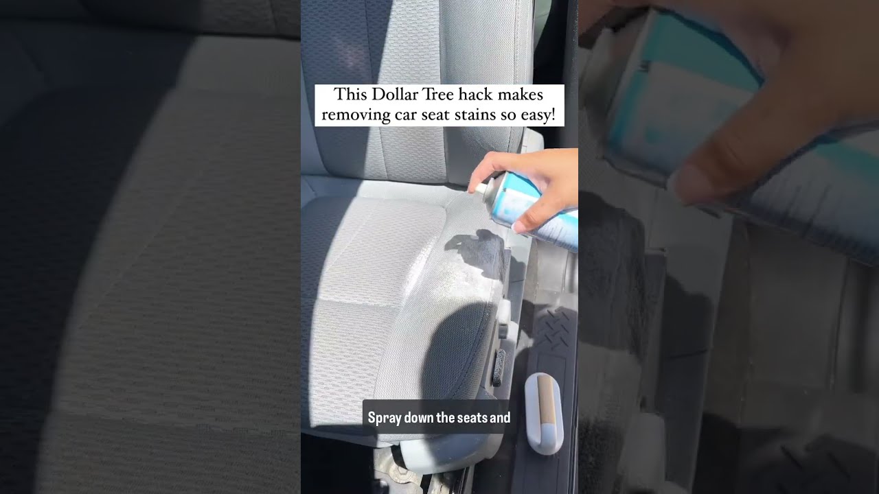 This Dollar Tree Hack Makes Removing Car Seat Stains So Easy Cleaninghacks Dollartreefinds
