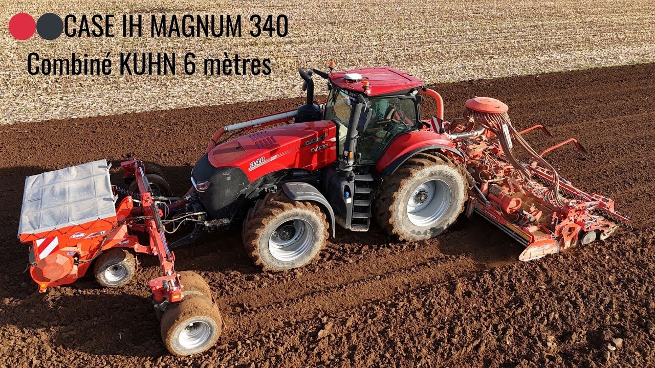 🔴⚫️Un Case IH Magnum 340 aux semis de blé 2025 🤩