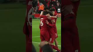 Mo Salah's derby goal from the Kop #lfc #shorts #salah