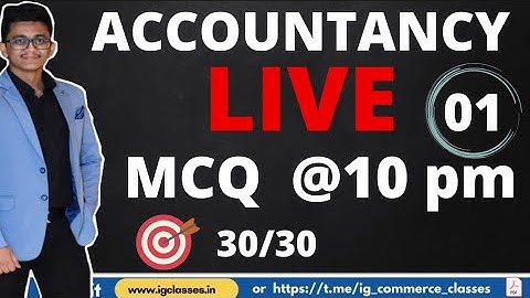 01 - ACCOUNTANCY Test - Live @10 Pm -  For JKSSB FAA || By ISHAAN GUPTA