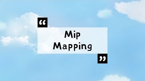 CS7GV3 RealTime Rendering Lab4 Mip Mapping