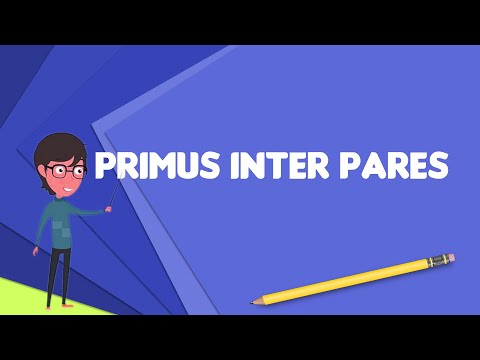 Video: Trong pares Prius inter pares?