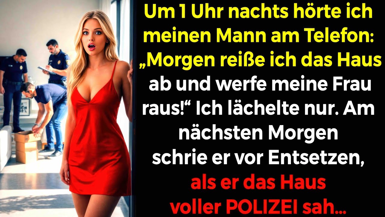 Um 1 Uhr⏱️ hörte ich meinen Mann am Telefon📞, ich lächelte🤣. Am Morgen schrie er, als er sah...🤫⁉️