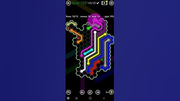 How To Solve Flow Free Hexes Amoeba Pack Level 105 14x15 Board Walk Through Solution Walkthrough