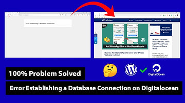 How to Fix the Error Establishing a Database Connection in WordPress on Digitalocean