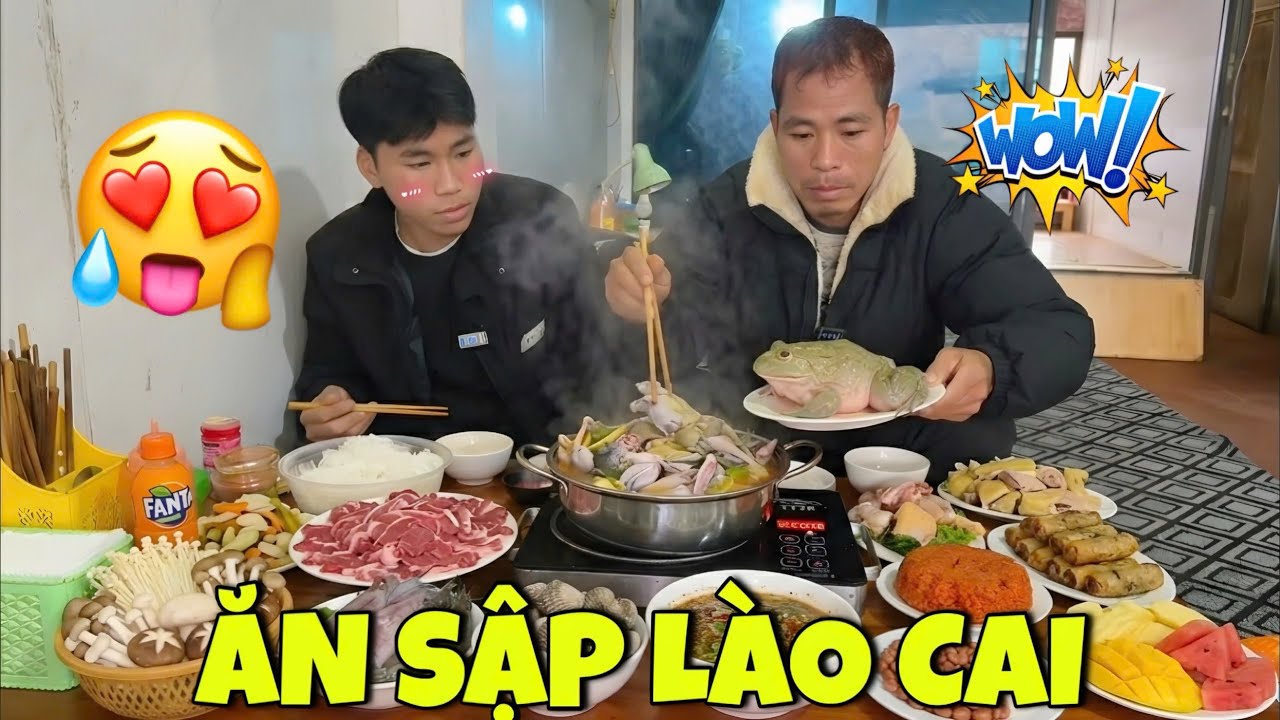 PHC/ Ăn Sập Lào Cai Với Món Mới(Lẩu Pia)#phc #teamphd.