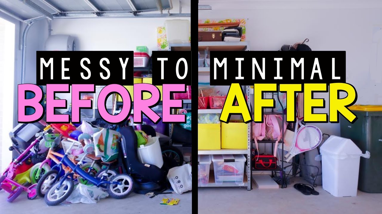 How to declutter garage quickly | MESSY TO MINIMALIST DECLUTTER ...