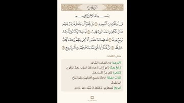 السراج في بيان غريب القران سورة ق ١ مع تلاوة الشيخ سعد الغامدي