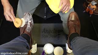 Relaxing Shoe Restoration?! | Angelo Shoe Shine ASMR