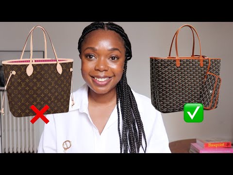 Reviewed by Emm: Louis Vuitton Neverfull vs. Goyard St. Louis - Styled by  Emm