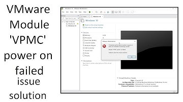 VMware - "Virtualized performance counters require at least one available functioning counter" issue