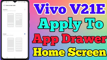 How To App Drawer Setting On Vivo V21E // Vivo V21E Phone Me App Drawer Setting Kaise On Kare