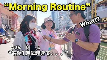 【N5-N4】Easy Japanese interview - Morning routine (Japanese listening practice)
