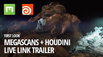 FIRST LOOK: Megascans + Houdini Live Link Trailer