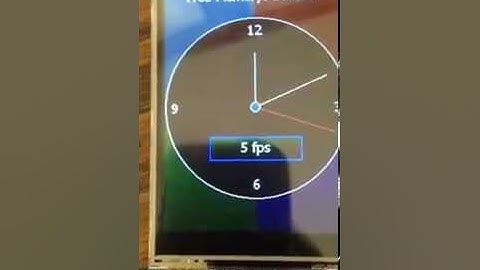 ILI9341 - Clock Demo - Partial Screen Flush