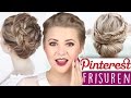 DIY PINTEREST HAIRSTYLES! ❤️ Fischgrätenzopf und Haarkranz!