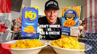 🇨🇦 Canadian Kraft Dinner vs. 🇺🇸 American Kraft Mac & Cheese | *WHICH MACARONI TASTES BETTER?* 🥣🧀