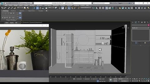 3dsmax Tutorials, Tutorial on 3D Modeling, Texturing & Lighting a Bathroom in 3dsmax