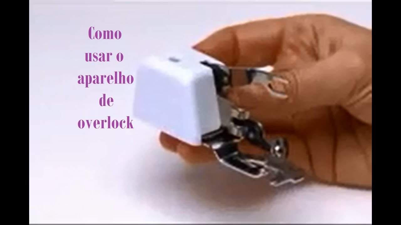 Calcador Overlock Com Sistema De Corte Singer Como Usar Calcador De Overlock Para Maquinas Domesticas Youtube