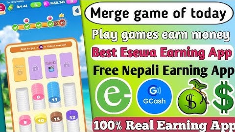 Merge game of today | Best Esewa Earning App | Play games earn money | 100% Real Earning App |