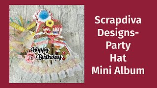 Scrapdiva Designs-Party Hat Mini Album