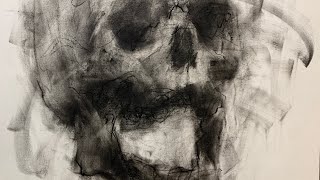 HOW TO DRAW A SKULL WITH CHARCOAL screenshot 5