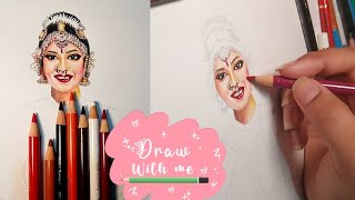How To Illustrate Classical Dancer | Part 1 | (Timelapse)