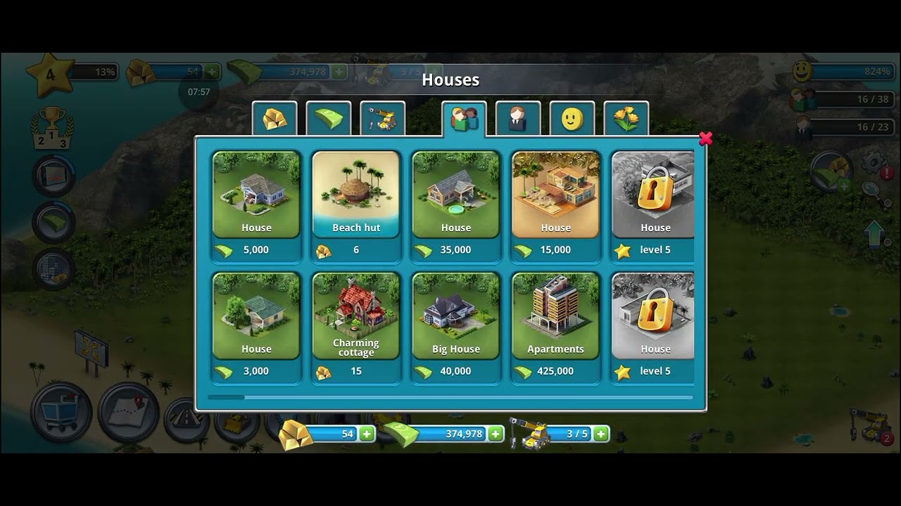 Today I play a new game name city island 3 