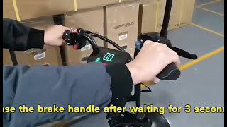 Operation method for releasing throttle limit of electric bicycle!