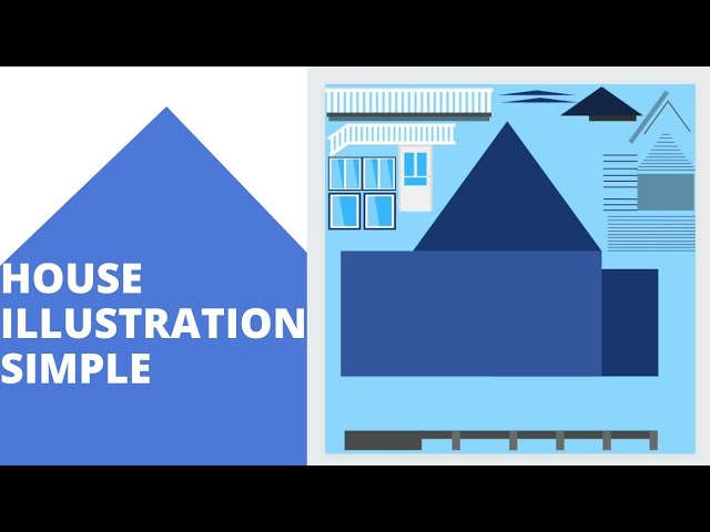 Simple house illustration art using Canva mobile | Canva Design class=