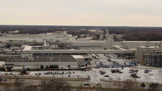 Drone video of FORD - Michigan Assembly Plant in Wayne, MI