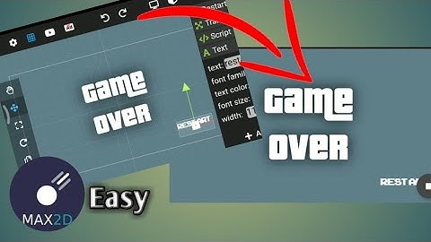 TUTORIAL CARA MENAMBAHKAN SCENE GAME OVER   PADA GAME DI MAX2D