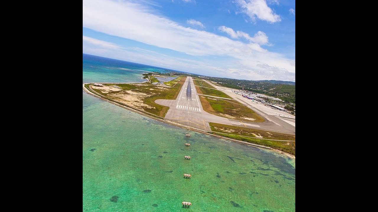 Landing In Montego Bay Airport Mbj Youtube