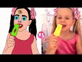 Diana testes different ice cream full video meme drawing | diana ice cream video