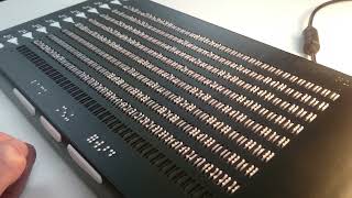 Canute playing today's Wordle... in multiline refreshable Braille screenshot 4