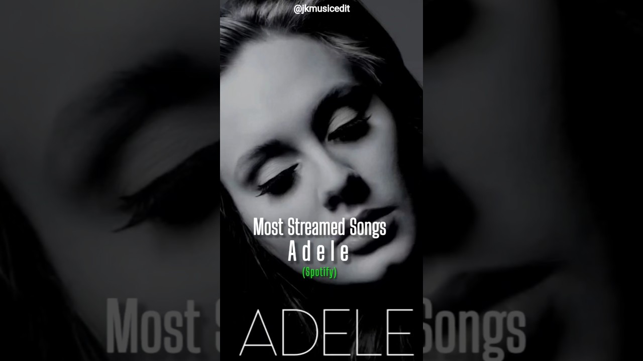 Top 10 Most Streamed Adele Song 