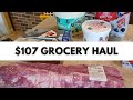 Shopping at different stores in different ways to save money on this weeks grocery haul