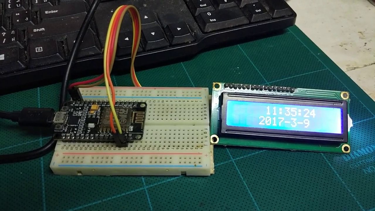 ntp server ไทย  Update New  วิธีการดึงค่าเวลาจากอินเตอร์เน็ท NTP Time Server with NodeMCU ESP8266 พร้อมโค๊ดและไลบลารี่