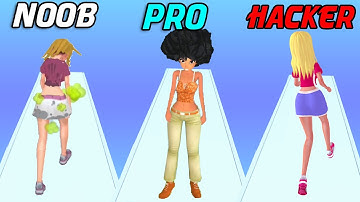 NOOB vs PRO vs HACKER in Makeover Run