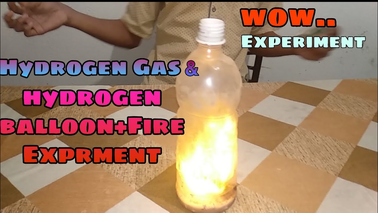 Hydrogen Gas and Fire 🔥 Exprment Hydrogen Gas balloon burning Amazing